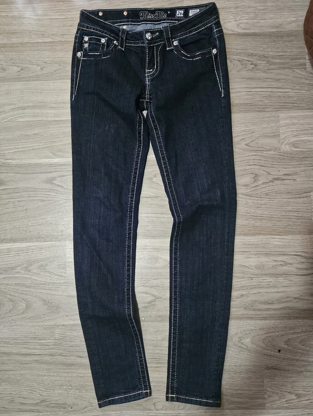 Miss Me Dark Blue Skinny Jeans - Women